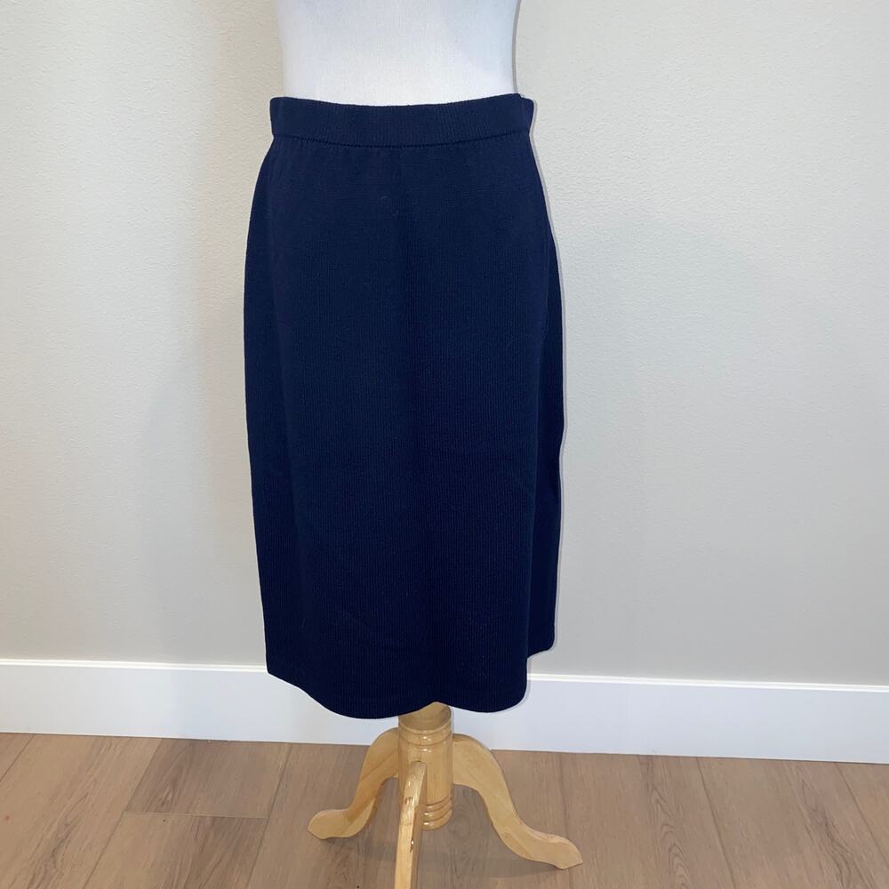 ST JOHN BASICS Skirt Santana Knit Pencil Midi Straight size 6